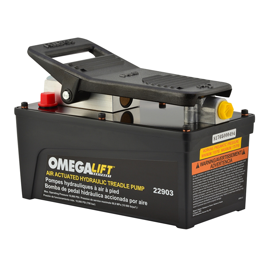 Air/Hydraulic Foot Pump with Hose/coupler 2.5  qt. capacity - Kits